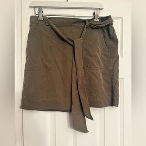 Loft Ann Taylor military khaki Olive Green Skirt $79 Anthropologie medium